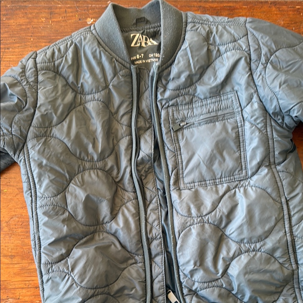 Quilted Jacket in Dark Gray